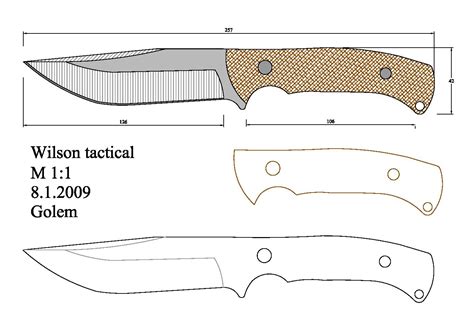 Camping Knife Template